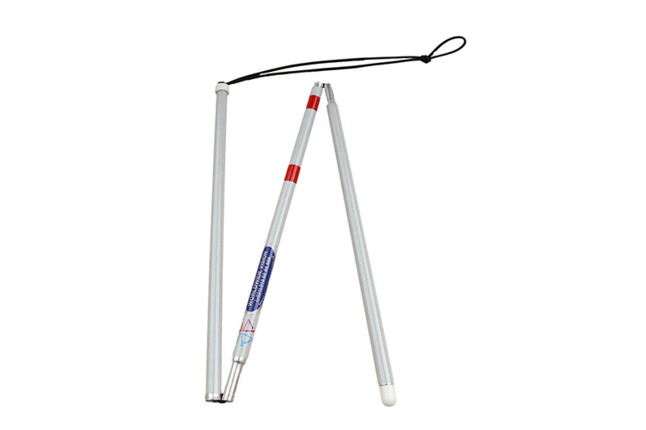 Canne de signalement pliable en 3 - longueur 80 cm