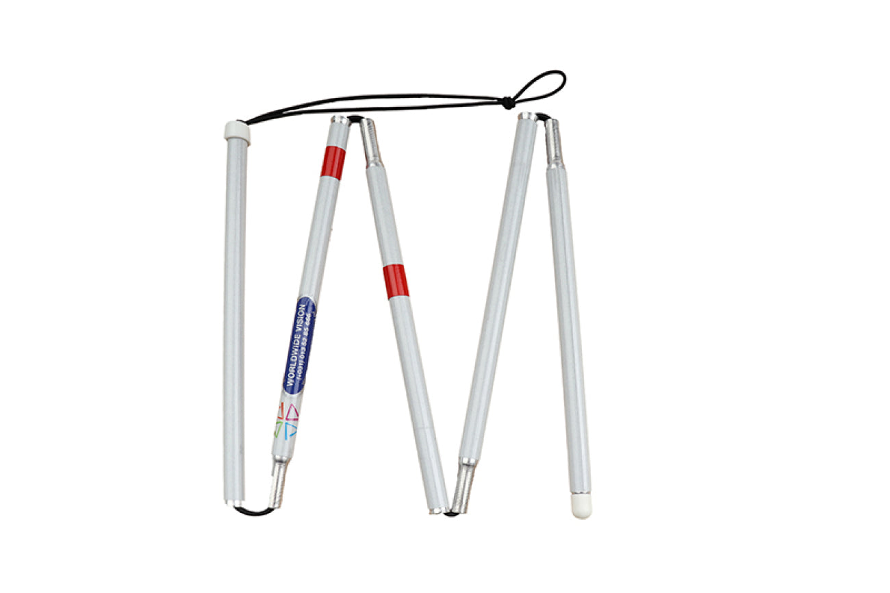 Canne de signalement pliable en 5 - longueur 95 cm