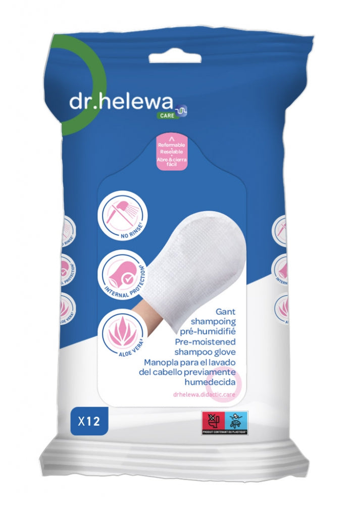 Gants pré-humidifiés avec revêtement interne protecteur - cheveux