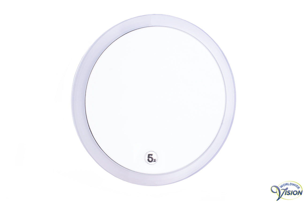 Miroir de 20 cm de diamètre, grossissement 5 x