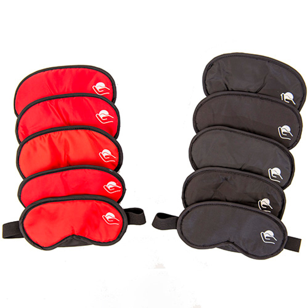 Cache-yeux en polyester 10 pièces rouge