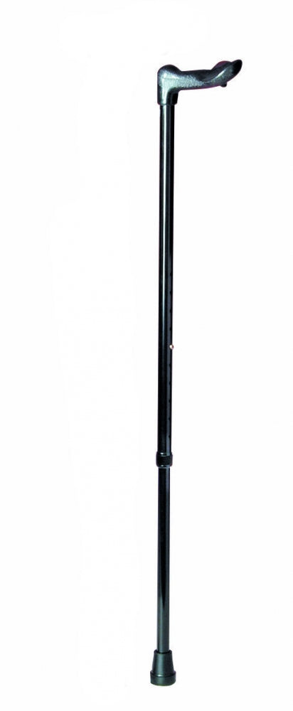 Canne poignée anatomique - noir gauche