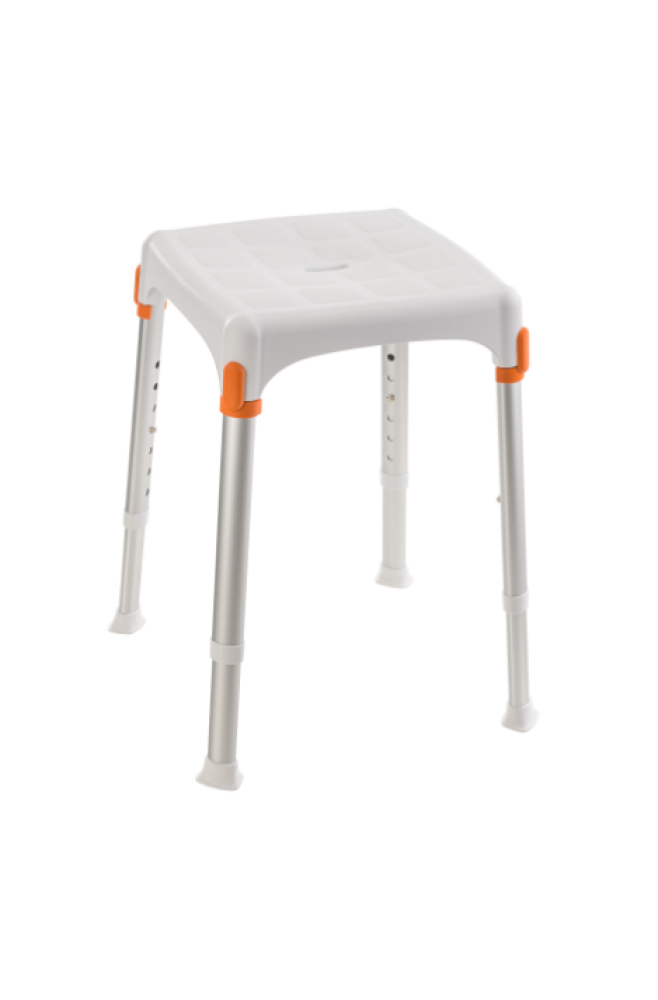 Tabouret de douche – carré - hauteur réglable