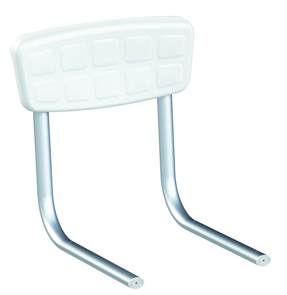 Tabouret de douche rectangulaire - dossier séparé