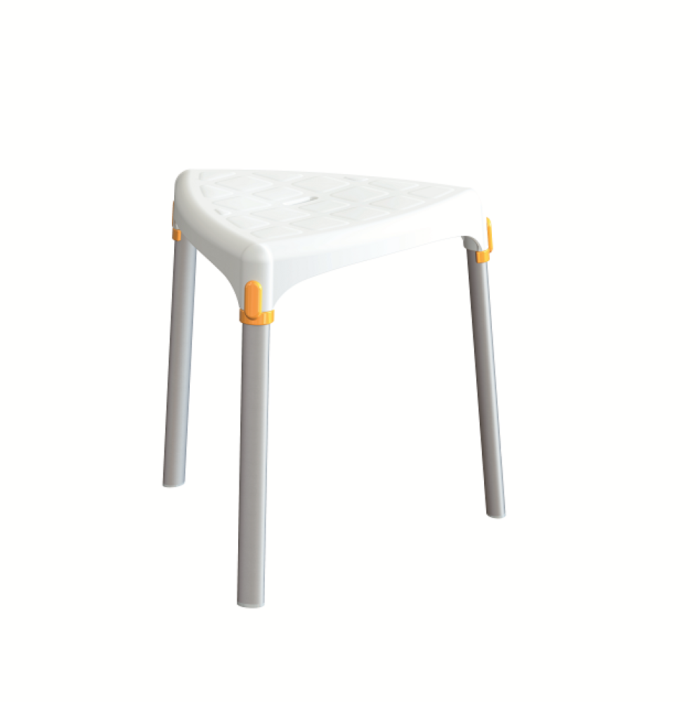 Tabouret de douche – triangulaire - hauteur fixe