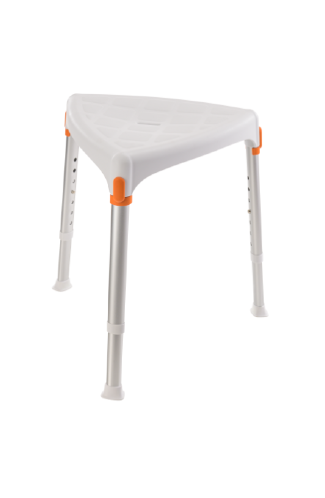 Tabouret de douche – triangulaire - hauteur réglable