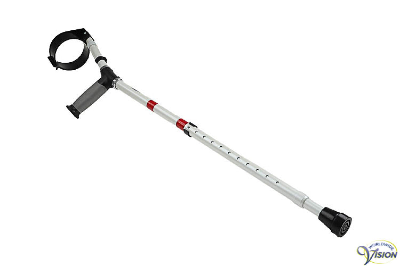 Béquille coudée Alu. 75/100 Instlbr