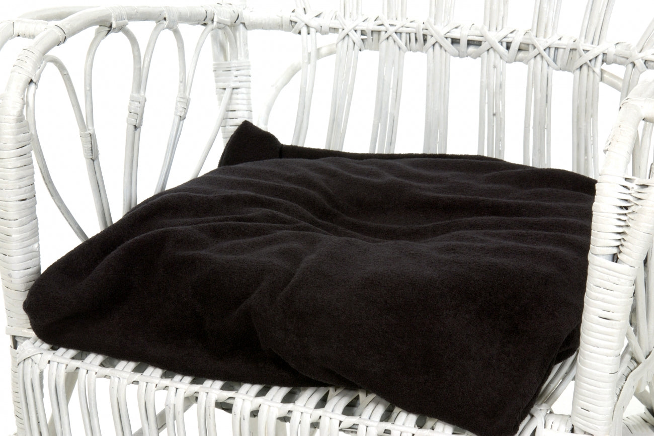 Designer coussin anneau - housse éponge noir