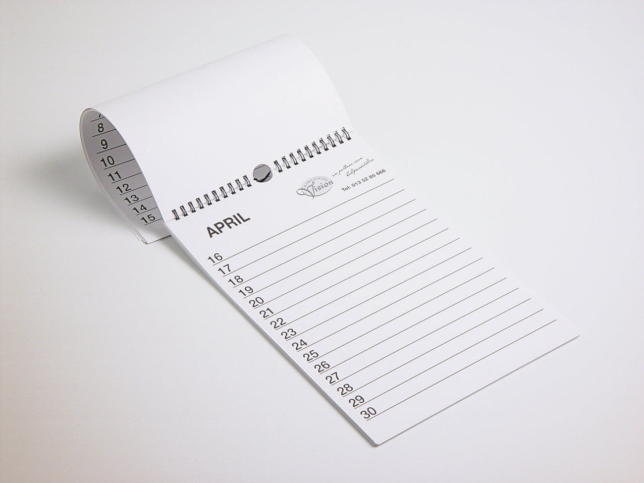 Calendrier d'anniversaire grand format A4