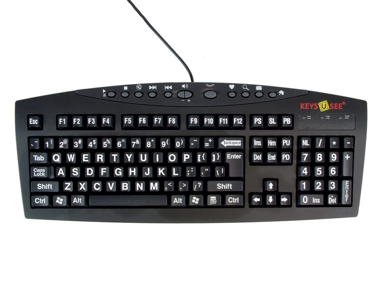 Clavier Keys-U-see USB noir